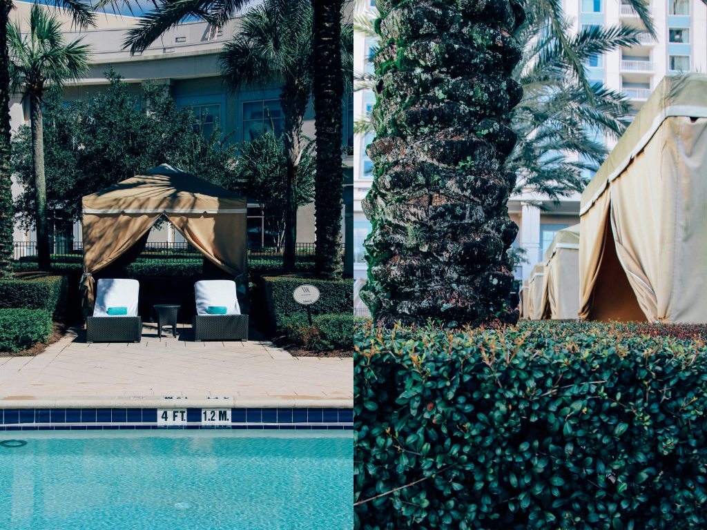 poolside private cabanas