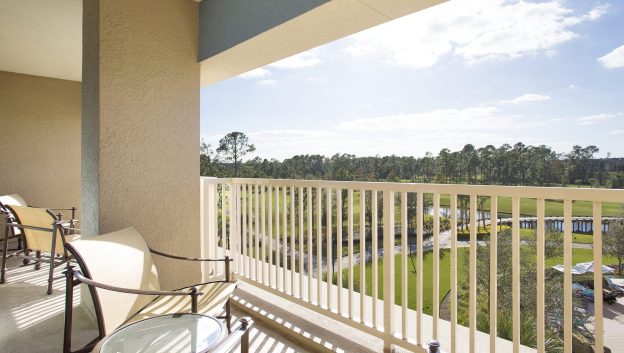 Governor's Suite balcony with view of Bonnet Creek