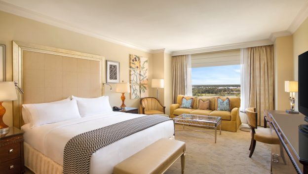 king deluxe guest room with sofa bed