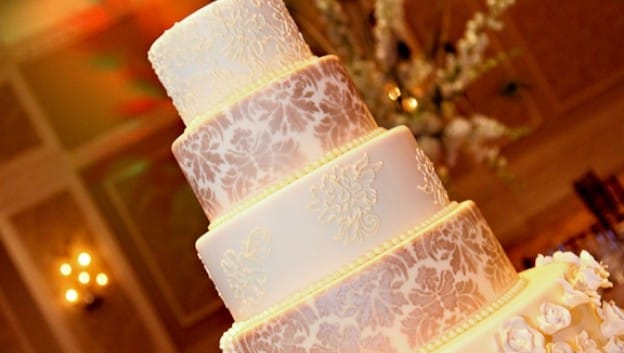 personalized wedding cake