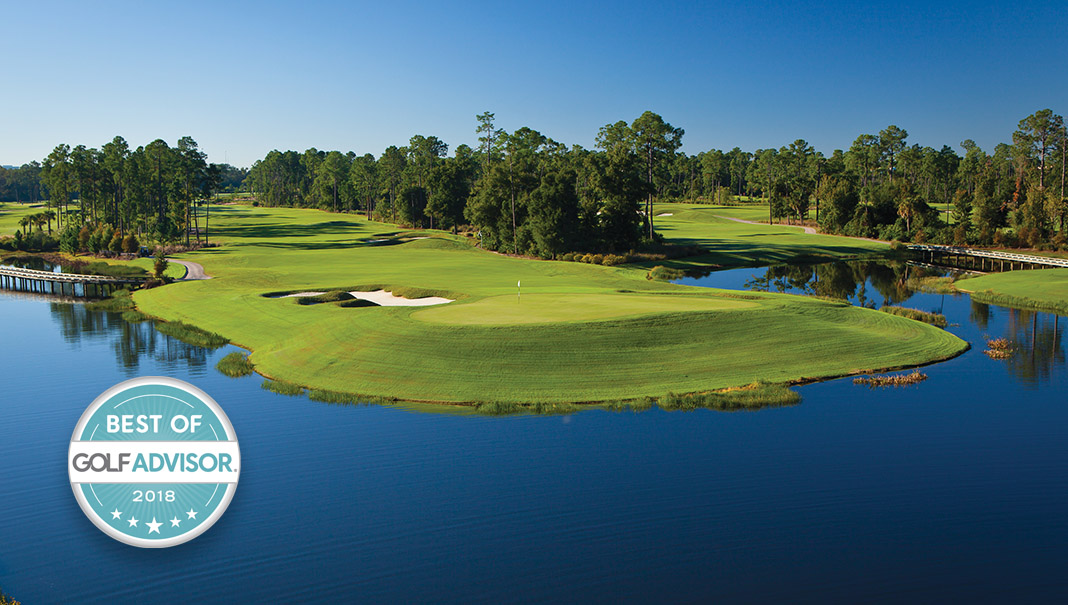 Golf course and lake