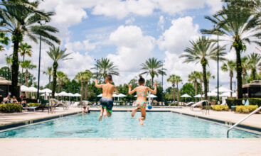 Kids in pool
