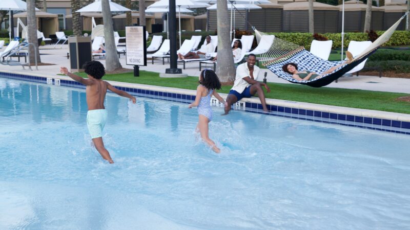 kids in pool